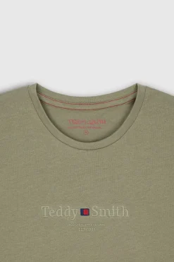 Teddy Smith T-shirt T-JIM MC MILITARY KAKI MILITARYKAKI Best Sale