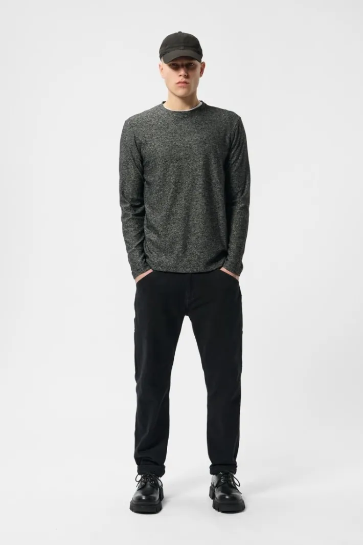 Teddy Smith T-shirt T-KAYLEN ML MELANGE BLACK Online