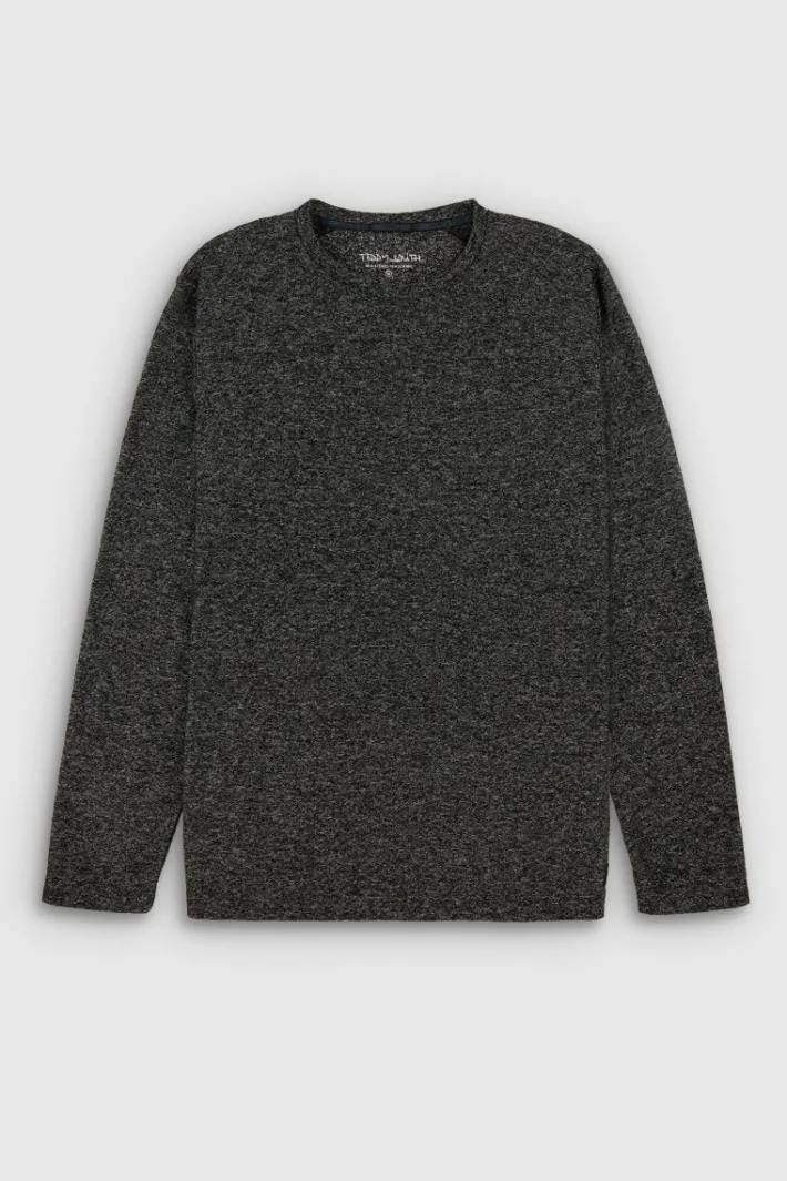 Teddy Smith T-shirt T-KAYLEN ML MELANGE BLACK Online