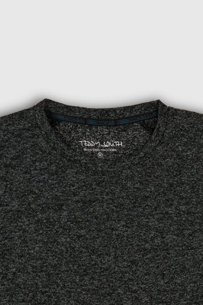Teddy Smith T-shirt T-KAYLEN ML MELANGE BLACK Online