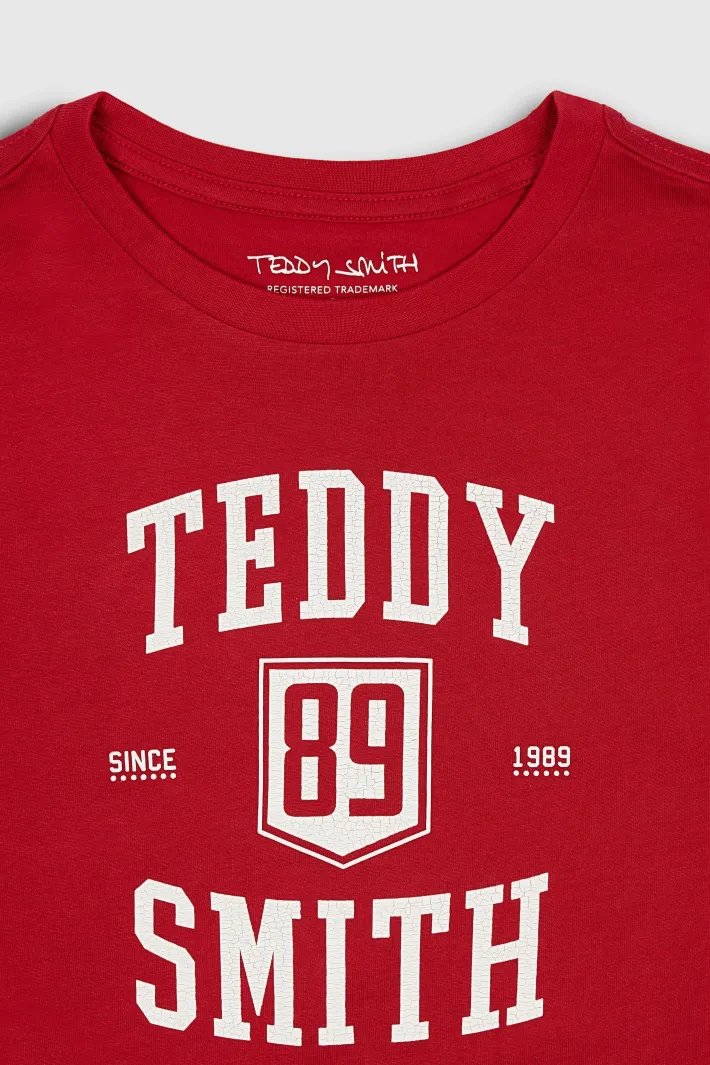Teddy Smith T-shirt T-LIVE MC JR JAM RED JAMRED Outlet
