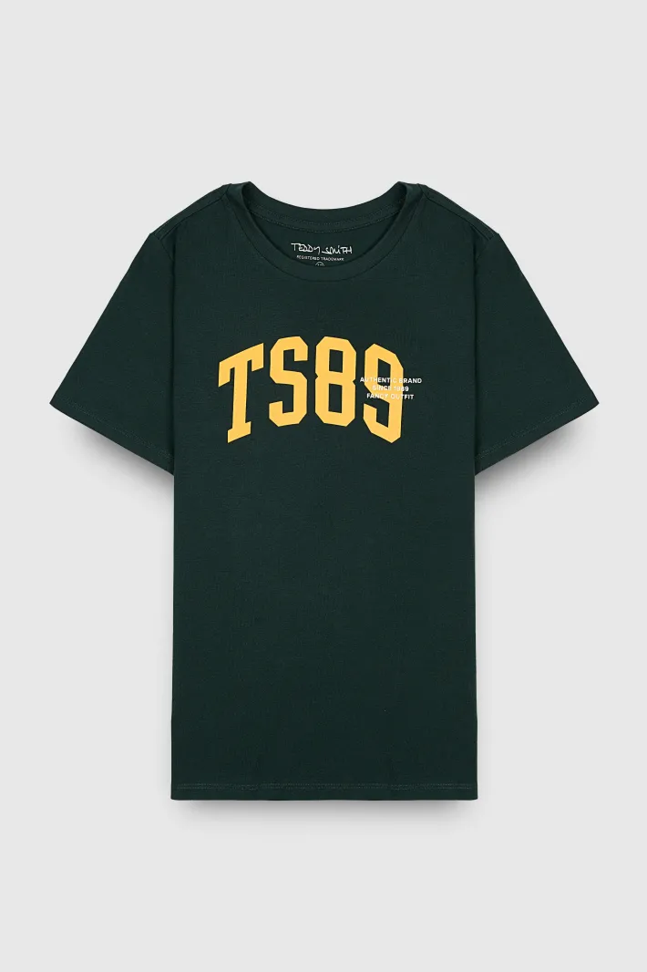 Teddy Smith T-shirt T-LIVE MC JR VERT SCARABE VERTSCARABE Cheap