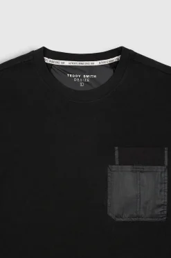 Teddy Smith T-shirt T-LOBO MC CHARBON New
