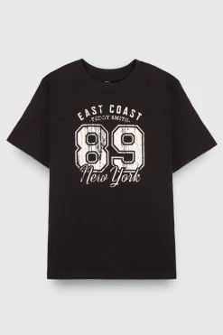 Teddy Smith T-shirt T-LOU MC JR NOIR Cheap