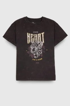 Teddy Smith T-shirt T-MALIKA MC NOIR Best