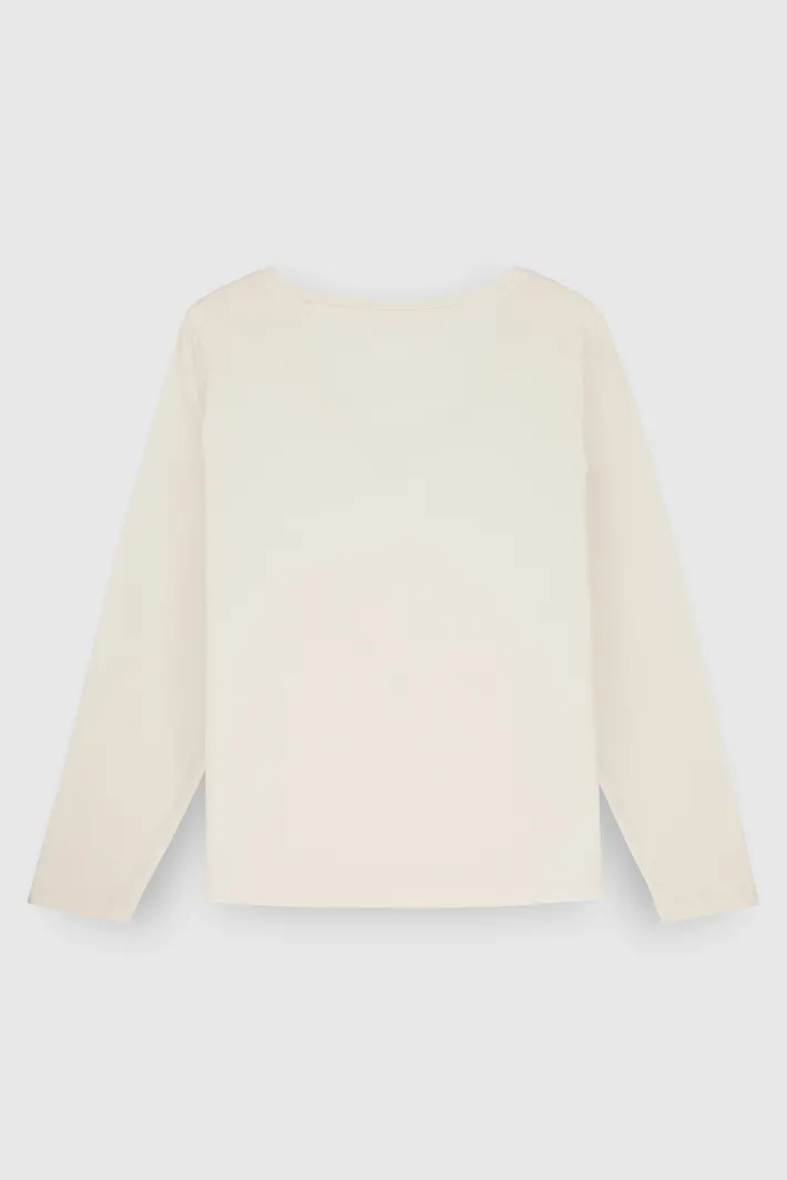 Teddy Smith T-shirt T-MIANA ML MIDDLE WHITE MIDDLEWHITE Discount