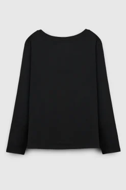Teddy Smith T-shirt T-MIANA ML NOIR Flash Sale