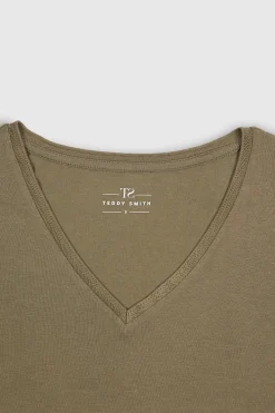 Teddy Smith T-shirt T-MIANA ML TURBULENCE KAKI TURBULENCEKAKI Online