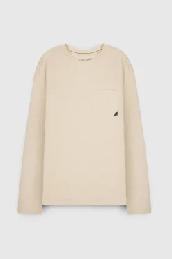 Teddy Smith T-shirt T-MILLER ML CREAM Cheap