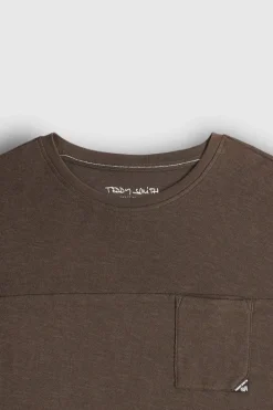Teddy Smith T-shirt T-MILLER ML RAVEN KAKI RAVENKAKI Store