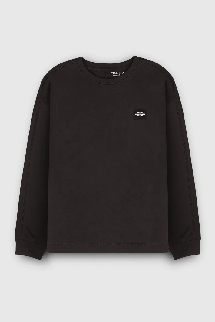 Teddy Smith T-shirt T-ONG ML JR CHARBON Best