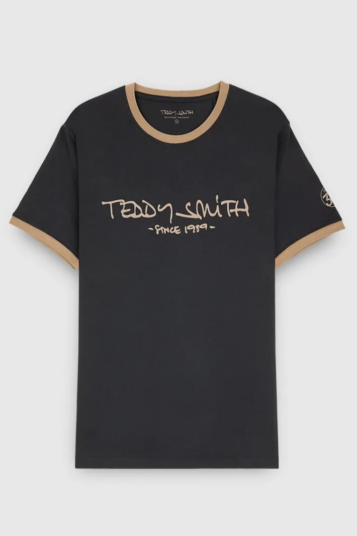 Teddy Smith T-shirt T-ORIGINAL MC CHARBON New