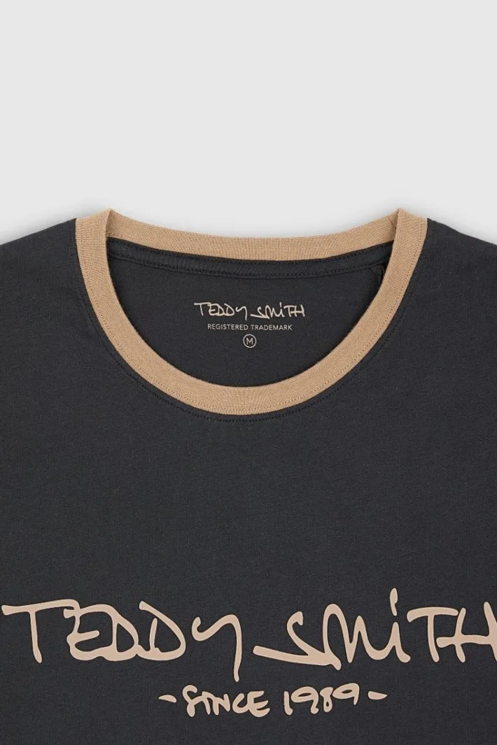 Teddy Smith T-shirt T-ORIGINAL MC CHARBON New