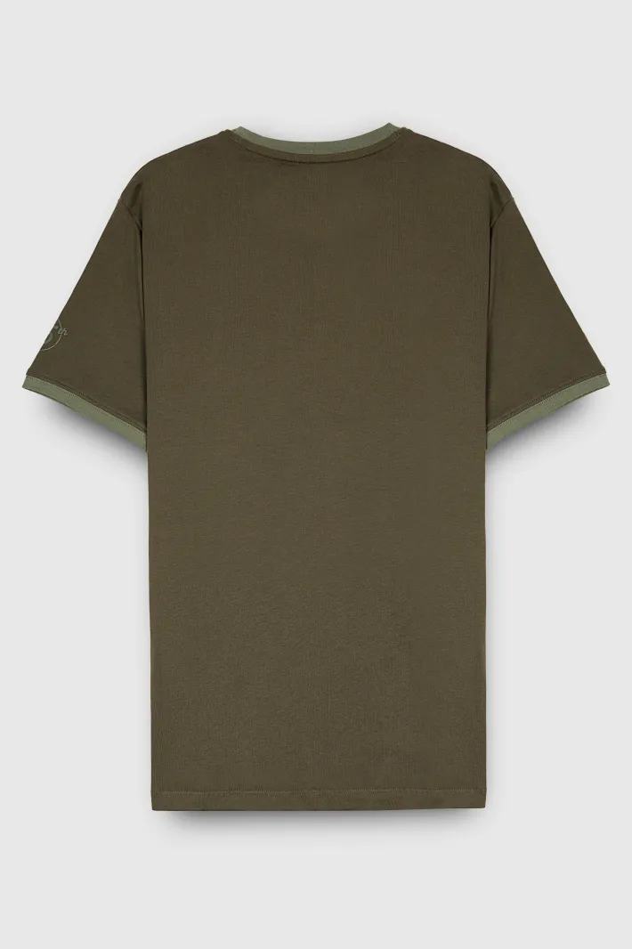 Teddy Smith T-shirt T-ORIGINAL MC RAVEN KAKI RAVENKAKI New