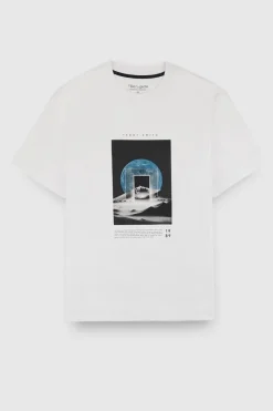 Teddy Smith T-shirt T-SOULAR MC BLANC Hot