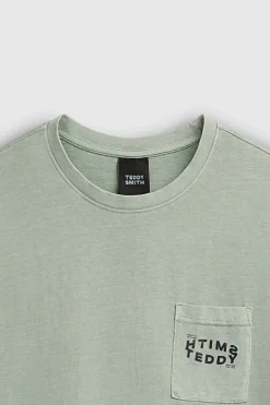 Teddy Smith T-shirt T-SQUAD MC ICEBERG GREEN ICEBERGGREEN Flash Sale