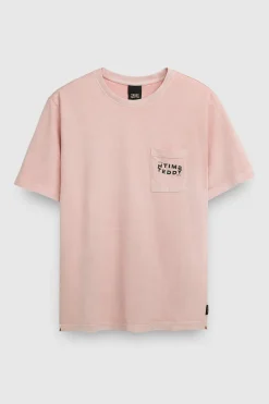 Teddy Smith T-shirt T-SQUAD MC ROSE PALE ROSEPALE Cheap