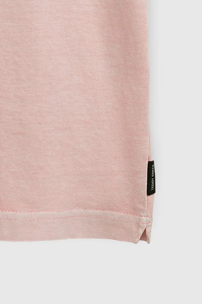Teddy Smith T-shirt T-SQUAD MC ROSE PALE ROSEPALE Cheap