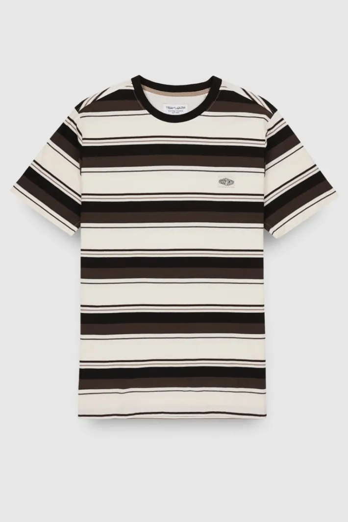 Teddy Smith T-shirt T-STEFFEN MC MIDDLE WHITE Flash Sale