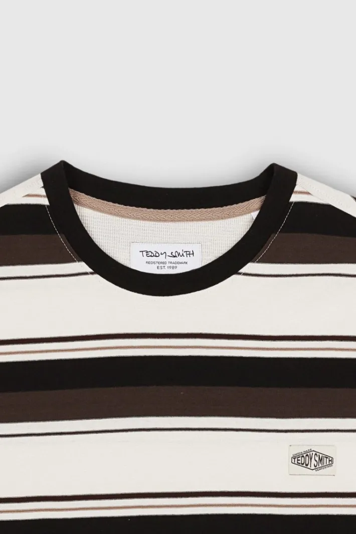 Teddy Smith T-shirt T-STEFFEN MC MIDDLE WHITE Flash Sale