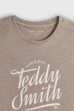 Teddy Smith T-shirt T-TINSLEY MC MOKA BEIGE CHINE MOKABEIGECHINE Hot
