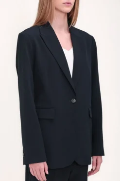 Teddy Smith Veste 1 bouton doublée V-TINA DARK NAVY DARKNAVY Hot