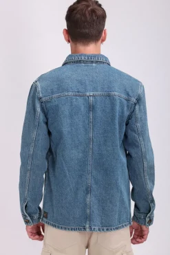 Teddy Smith Veste denim V-MAX VINTAGE/INDIGO Flash Sale