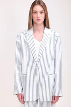 Teddy Smith Veste V-ROSA STRIPE BLANC Shop