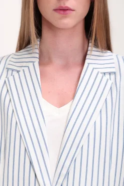 Teddy Smith Veste V-ROSA STRIPE BLANC Shop